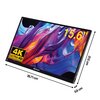 Monitor VERBATIM PMT-15-4K 15.6" 3840x2160px IPS Przeznaczenie Do domu i biura
