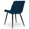 Krzesło EHOKERY Eliot Velvet Granatowy (2 szt.) Materiał Metal