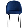 Krzesło EHOKERY Fargo Velvet Granatowy (2 szt.) Materiał Metal