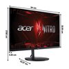 Monitor ACER Nitro XF240YM3biiph 23.8" 1920x1080px IPS 180Hz 1 ms [VRB] Przeznaczenie Dla gracza