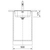 Zlewozmywak jednokomorowy FRANKE Smart SRX 210-40 127.0720.294 Stalowy 43x51 Typ Montowany na równi z blatem