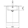 Zlewozmywak jednokomorowy FRANKE Smart SRX 110-50 122.0720.293 Stalowy 44.1x54.1 Typ Podwieszany