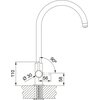 Bateria kuchenna FRANKE Lina Clear Water 160.0702.681 Czarny mat Rodzaj baterii Dwudźwigniowa