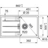 Zlewozmywak FRANKE Centro CNG 611-86 114.0716.326 Łupkowy szary Typ Wbudowywany