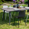 Stół ceramiczny PATIO Hugo Brązowy Kształt Prostokątny