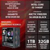 Komputer MAD DOG DIAXID605-I02DR32 i5-14400F 32GB RAM 1TB SSD GeForce RTX4060 DLSS 3 Wi-Fi Procesor Intel Core i5-14400F