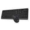 Zestaw A4TECH Wireless Fstylet FG1012 Czarny Podświetlenie Nie