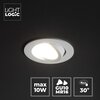 Pierścień oprawy punktowej LIGHTLOGIC 30546 Biały Rodzaj Oprawa sufitowa