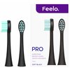 Oryginalna końcówka do szczoteczki sonicznej FEELO Pro Soft Czarny (2 szt.) (Do delikatnych i wrażliwych dziąseł) Rodzaj produktu Końcówka do szczoteczki sonicznej