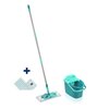Zestaw z mopem LEIFHEIT PowerClean M 55515 + Wkład Micro Duo Funkcje Drążek teleskopowy, Wiadro, Wyciskacz
