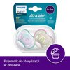 Smoczek PHILIPS Avent Ultra Air SCF085/59 0-6 m Wielokolorowy (2 sztuki) Kolor Fioletowo-niebieski