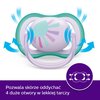 Smoczek PHILIPS Avent Ultra Air SCF085/59 0-6 m Wielokolorowy (2 sztuki) Kolor Różowo-Zielony