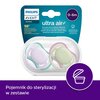 Smoczek PHILIPS Avent Ultra Air SCF085/24 0-6 m Wielokolorowy (2 sztuki) Kolor Różowo-Zielony