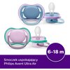 Smoczek PHILIPS Avent Ultra Air SCF085/34 6-18 m Wielokolorowy (2 sztuki) Wiek dziecka 6-18 m