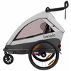 Przyczepka rowerowa LIONELO Cama Szary Materiał Aluminium