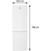 Lodówka ELECTROLUX LNT5ME32W1 No Frost 186cm Biała Kolor / wykończenie boków Biały