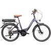 Rower elektryczny INDIANA Urban 600 U16 24 cale Granatowy Rama Aluminiowa, 16.5"