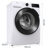 Pralka HISENSE WF3V8023BWS 8kg 1200 obr Slim 46.5cm Wi-Fi ConnectLife Programy z parą Bezpieczeństwo użytkowania Blokada rodzicielska