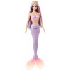 Lalka Barbie Syrenka Fioletowy ogon HRR06 Seria Syrenka