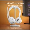 Słuchawki LOGITECH Zone 300 Bezprzewodowe, Nauszne Biały Aktywna redukcja szumów Nie