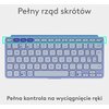 Klawiatura LOGITECH Keys-To-Go 2 Liliowy Typ klawiatury Nożycowa