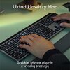 Klawiatura LOGITECH MX Keys S for Mac Jasnoszary Układ klawiszy US