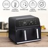 Air Fryer Frytkownica beztłuszczowa ALPINA 871125224012 8l z podwójnym koszem programator czasowy Pojemność koszyka [kg] 0.4
