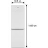 Lodówka WHIRLPOOL W5 822E W 188.9cm Biała Funkcje dodatkowe 2 regulowane nóżki