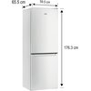 Lodówka WHIRLPOOL W5 722E W 176.3cm Biała Szklane wykończenie drzwi Nie