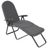 Poduszka na leżak PATIO Modena Oval H024-07PB Antracytowo-szary Materiał Bawełna