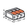 Zestaw szybkozłączek instalacyjnych DPM BMSZW03 3 x 4 mm2 Linka (5 szt.) Gwarancja 24 miesiące