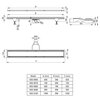 Odpływ liniowy DEANTE KOS R06D 60 cm Rodzaj produktu Liniowy