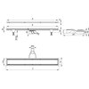 Odpływ liniowy DEANTE KOS R08D 80 cm Rodzaj produktu Liniowy