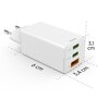 Ładowarka sieciowa HAMA Mini 201996 GaN PD/Qualcomm® 65W Biały Kolor Biały