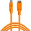 Kabel do tetheringu USB-C - Micro-B TETHER TOOLS Pro 4.6m 5 Gb/s Pomarańczowy
