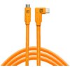 Kabel do tetheringu USB-C - USB-C TETHER TOOLS TetherPro Right Angle 4.6m, 5 Gb/s, 60W Pomarańczowy