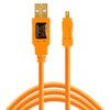 Kabel do tetheringu USB - Mini-B 8-Pin TETHER TOOLS Pro 4.6m Pomarańczowy
