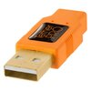Kabel do tetheringu USB - USB 2.0 TETHER TOOLS Pro 5m Pomarańczowy Długość[m] 5