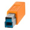 Kabel do tetheringu USB - USB-B TETHER TOOLS Pro 4.6 m, 5 Gb/s Kabel kątowy Nie