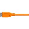 Kabel do tetheringu USB - Micro-B TETHER TOOLS Pro 4.6m, 5 Gb/s Kolor Pomarańczowy