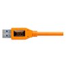 Kabel do tetheringu USB 3.0 - USB-C TETHER TOOLS Pro 4.6m 5 Gb/s Pomarańczowy Kolor Pomarańczowy