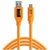 Kabel do tetheringu USB 3.0 - USB-C TETHER TOOLS Pro 4.6m 5 Gb/s Pomarańczowy