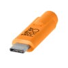 Kabel do tetheringu USB-C - USB-C TETHER TOOLS Pro 4.6m 10 Gb/s 60W Pomarańczowy Kabel kątowy Nie