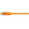 Kabel do tetheringu USB-C - Micro-B 5-Pin TETHER TOOLS Pro 4.6m 480 Mb/s Pomarańczowy Kolor Pomarańczowy