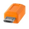 Kabel do tetheringu USB-C - Micro-B 5-Pin TETHER TOOLS Pro 4.6m 480 Mb/s Pomarańczowy Kabel kątowy Nie