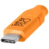Kabel do tetheringu USB-C - Mini-B 5-Pin TETHER TOOLS Pro 4.6m Pomarańczowy Długość[m] 4.6