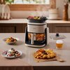Air Fryer Frytkownica beztłuszczowa JIMMY AF3 z 360-stopniową cyrkulacją powietrza i z przezroczystą konstrukcją garnka Wykonanie misy Szkło borokrzemowe