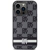 Etui DKNY Leather Checkered Mono Pattern & Printed Stripes do Apple iPhone 14 Pro Czarny Model telefonu iPhone 14 Pro