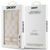 Etui DKNY Leather Checkered Mono Pattern & Printed Stripes do Apple iPhone 14 Pro Różowy Marka telefonu Apple
