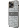 Etui DKNY Leather Mono Stripe & Metal Logo do Apple iPhone 14 Pro Beżowy Seria telefonu iPhone